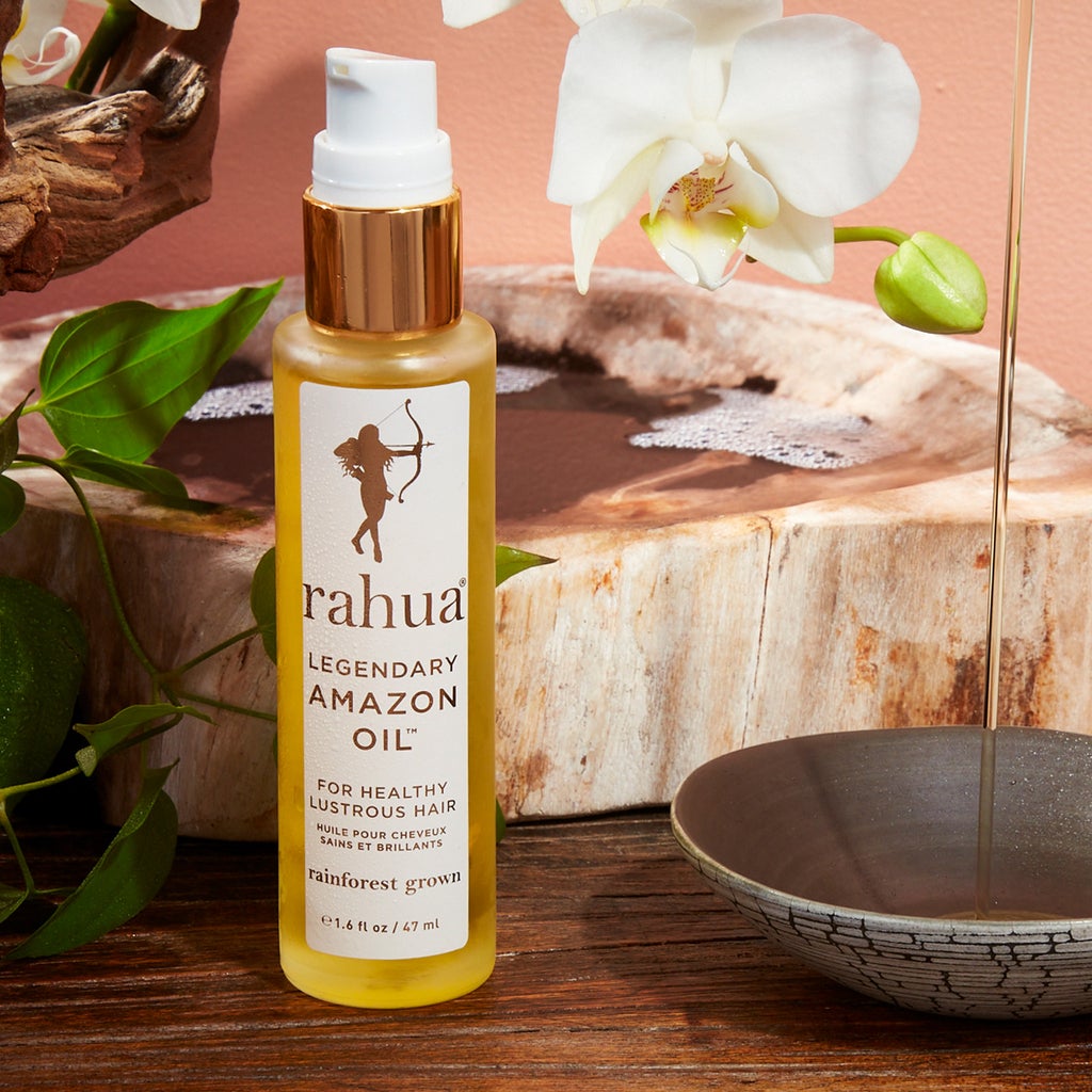 Rahua legendary amazon oil with natural ingredients star anize, rahua seeds, morete seeds, fine sea salt and sacha inchi