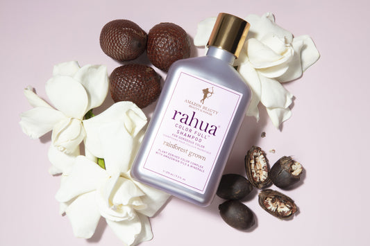 Rahua Colorful Shampoo with natural ingredients Morete seeds, Gardenia Flower and Rahua seeds