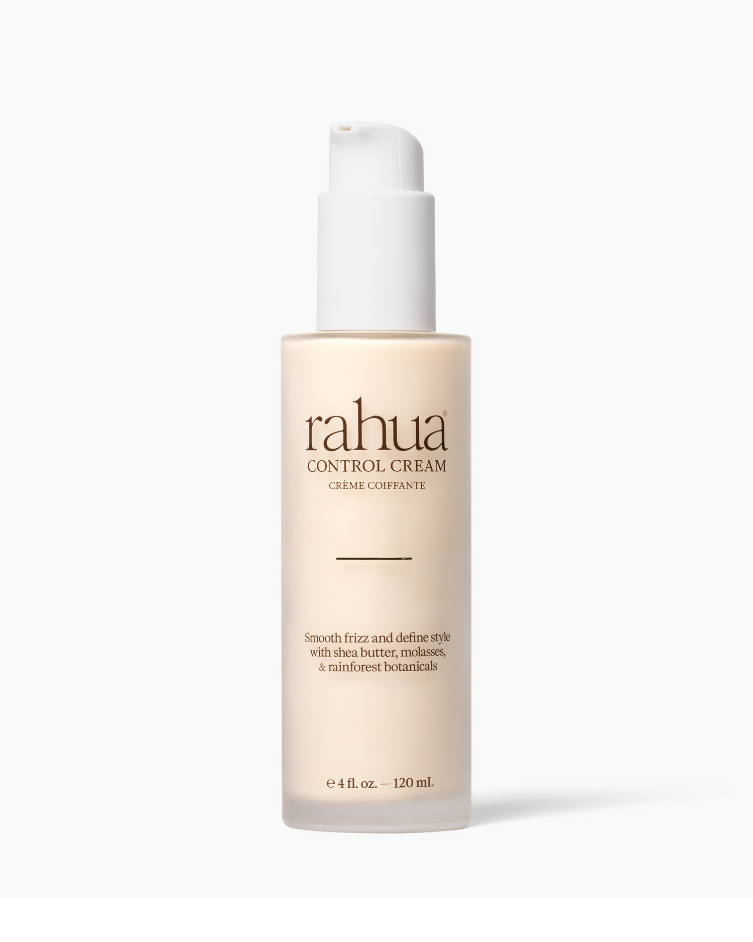 Rahua control cream bottle on a white background