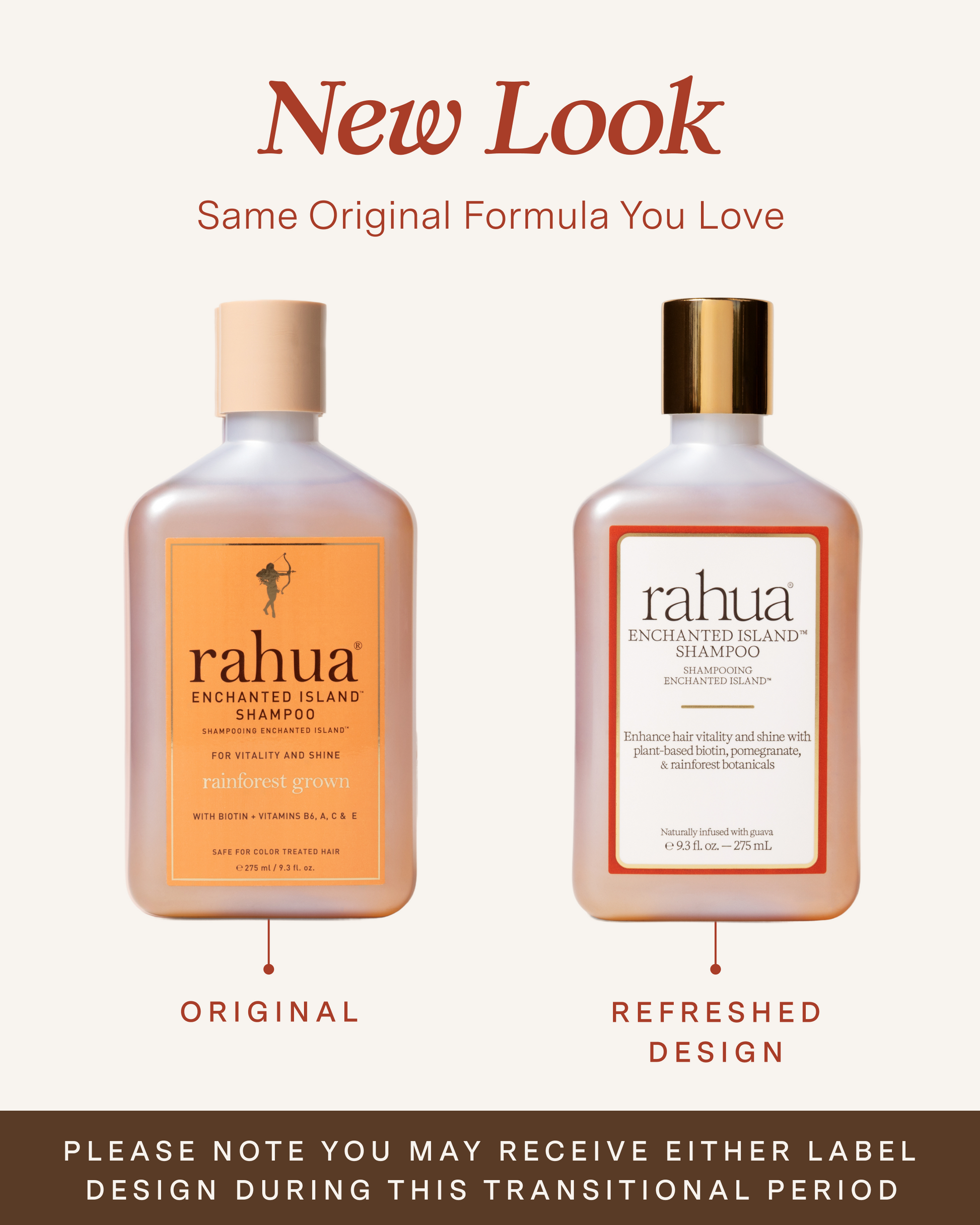 new look: same original formula you love two bottles showing difference between the old original label into the refreshed design. please note you may receive either label design during this transitional period|variant:93-oz